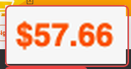 KakoBuy UPS Duty-Free (No Batteries) at 2 kg: the quoted price on the provider's own calculator, enlarged